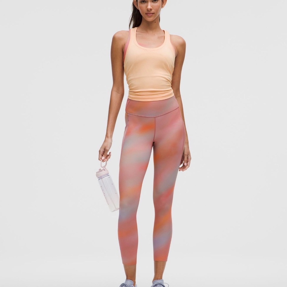 ✨NWT ✨Lululemon Athletica Fast and Free 5 Pocket 25” Leggings Chroma Drift Sz 4